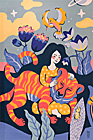 Mädchen und Tiger