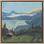 Sicht von Leissigen auf Thunersee am Morgen (2020)